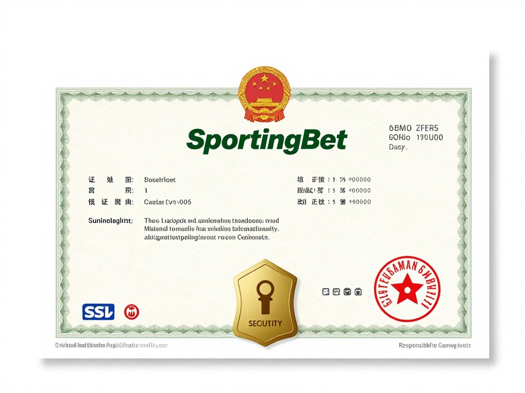Certificado de licença e segurança da Sportingbet